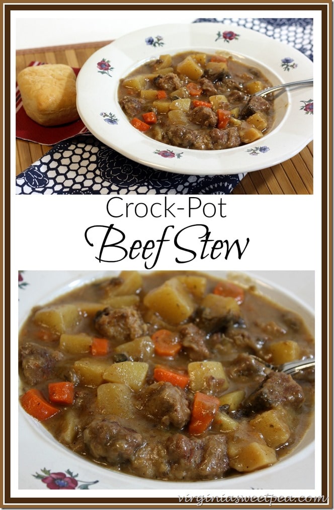 Crock Pot Beef Stew - Prep the ingredients and let the crock-pot do the cooking! virginiasweetpea.com