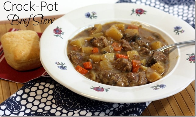 Crock-Pot Beef Stew - This stew is so tasty and easy to prepare. virginiasweetpea.com