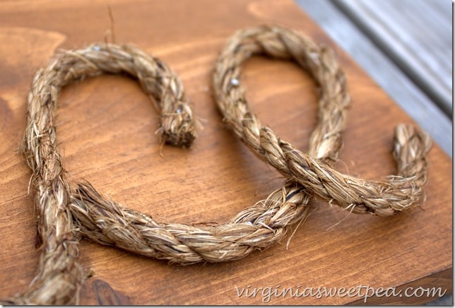 DIY Rope Word Art