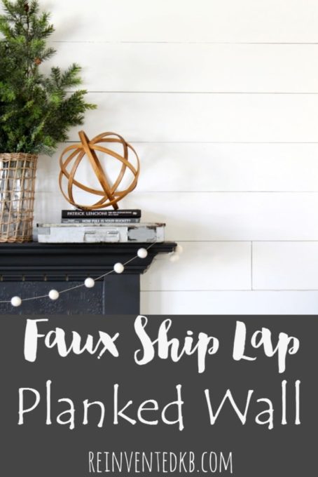 Faux Shiplap Wall Treatment