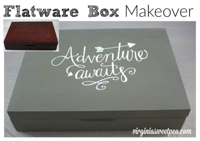 Flatware Box Makeover - Instead of holding silverware, this box can now store most anything.