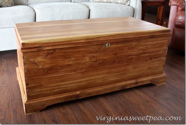 Handmade Cedar Chest Makeover - After