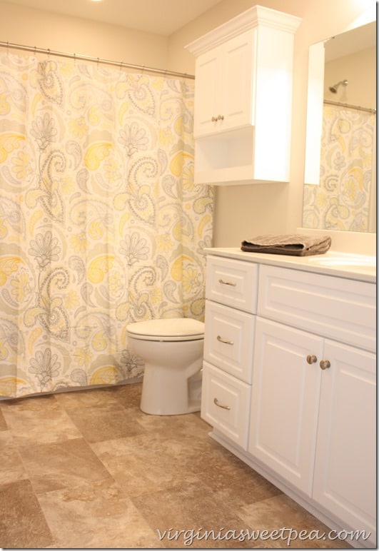 Master Bath at SML - Shower curtain is the Kassatex Paisely from Target