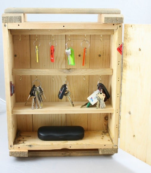 Rustic Key Organizer Made from a Russian Ammunition Crate