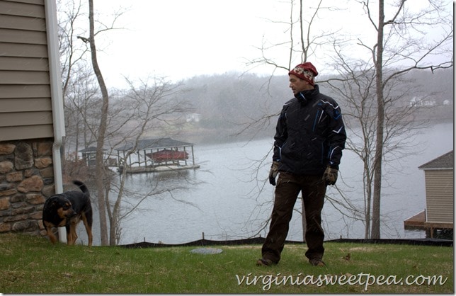 Sherman Skulina Ready to Walk at Smith Mountain Lake