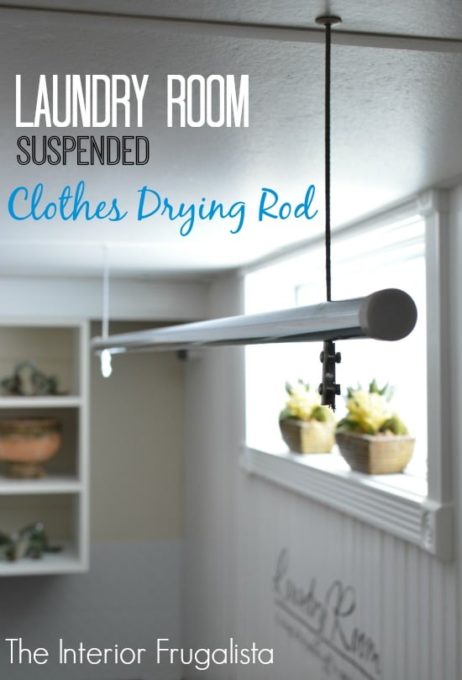 DIY Laundry Room Drying Rack