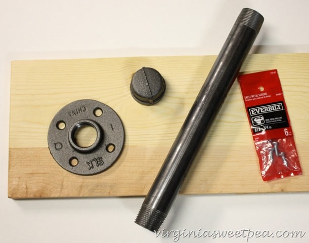 DIY Industrial Paper Towel Holder Supplies