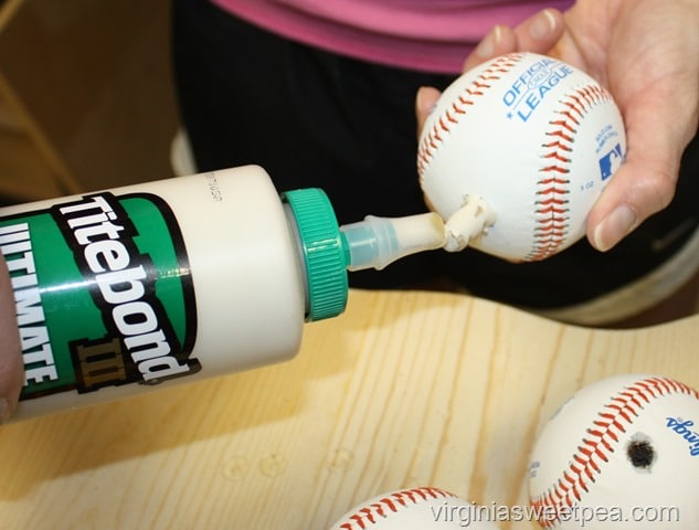 How to Make Baseball Bookends 