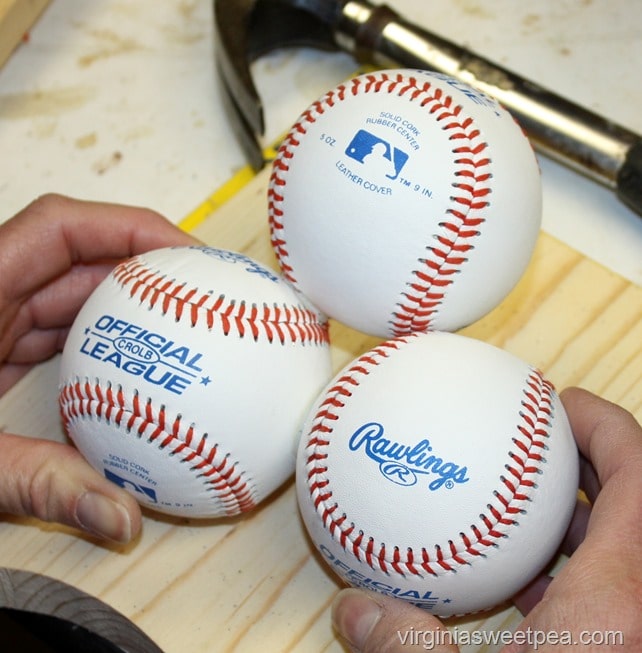 How to Make Baseball Bookends 