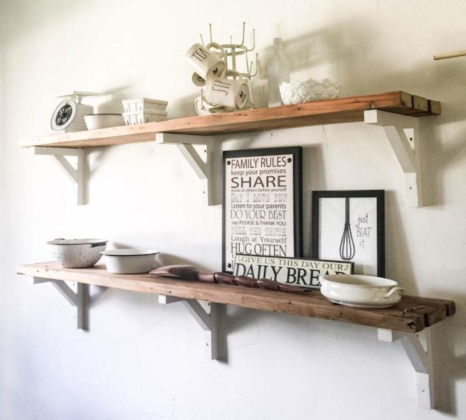 Reclaimed Wood Shelves