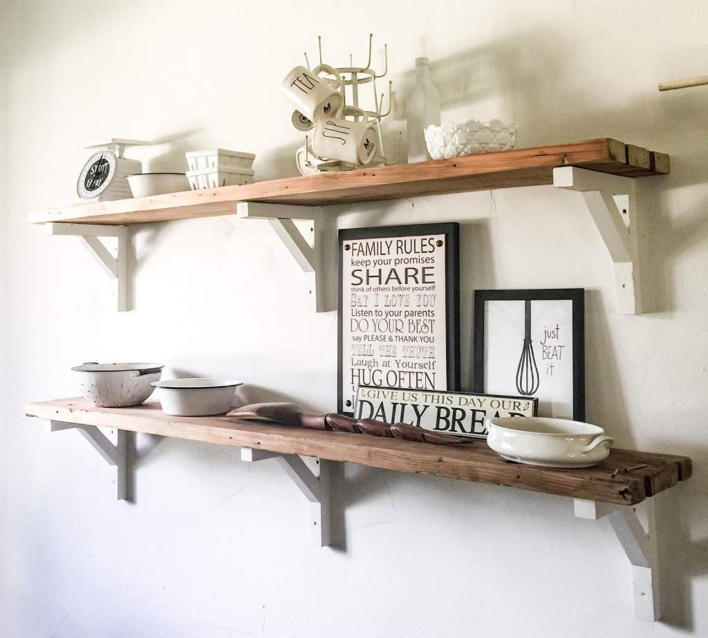 Reclaimed Wood Shelves Sweet Pea