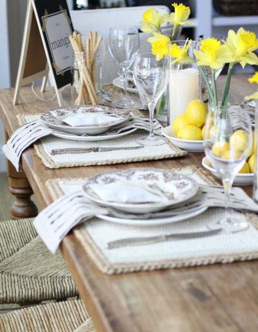 Spring Inspired Table Decorations