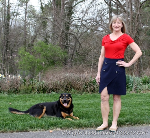 April 2016 Stitch Fix - 41Hawthorne Piper Asymmetrical Hem Skirt4