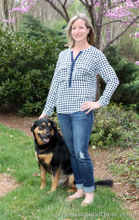 April 2016 Stitch Fix - 41Hawthorne Quay Henley Blouse2