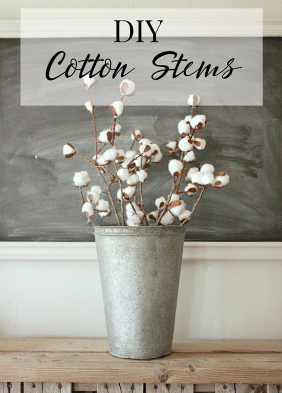 DIY Cotton Stems