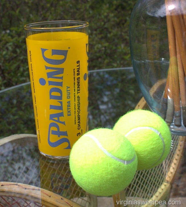 Vintage Spalding Tennis Ball Glass