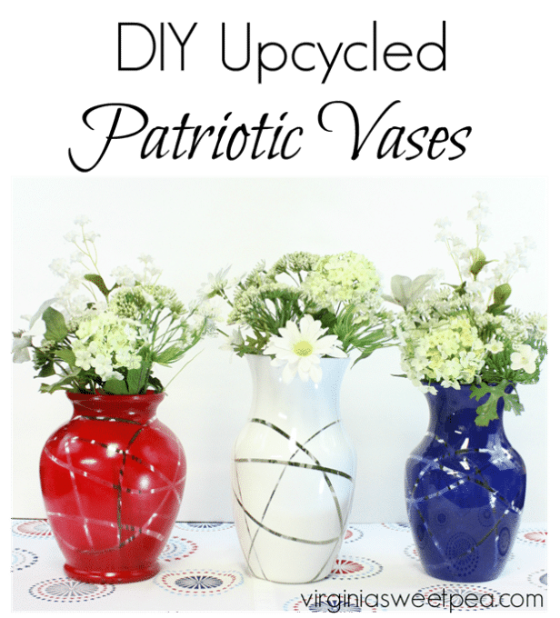 DIY Patriotic Vases