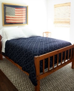 Smith Mountain Lake House Guest Room with Americana Decor