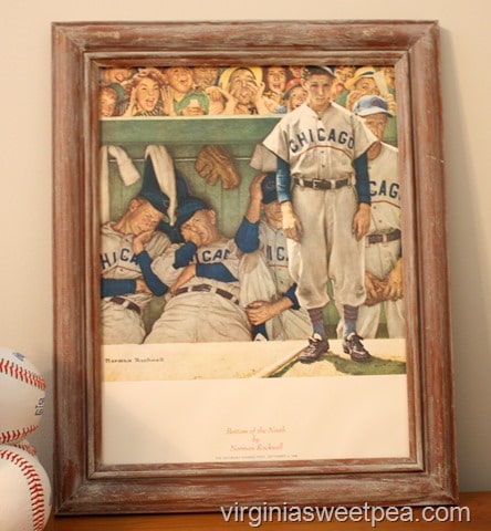 Norman Rockwell Bottom of the Ninth Chicago Cubs Print