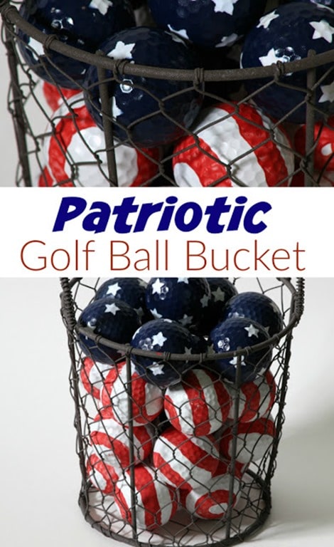 Patriotic Golf Ball Pin