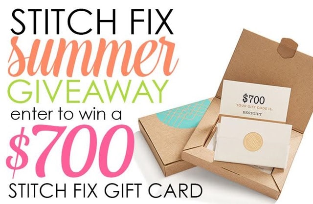 Stitch Fix Summer Giveaway - Win a $700 Stitch Fix Card