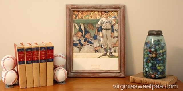 Vintage Baseball Vignette at the Lake