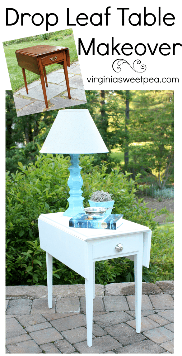 A drop leaf table gets a makeover with paint.  virginiasweetpea.com