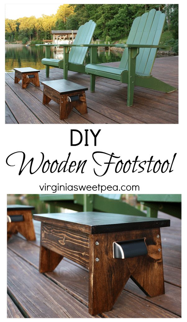 DIY Wooden Footstool Tutorial - Learn how to make your own! virginiasweetpea.com