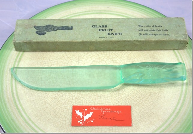 Depression Glass Fruit Knife