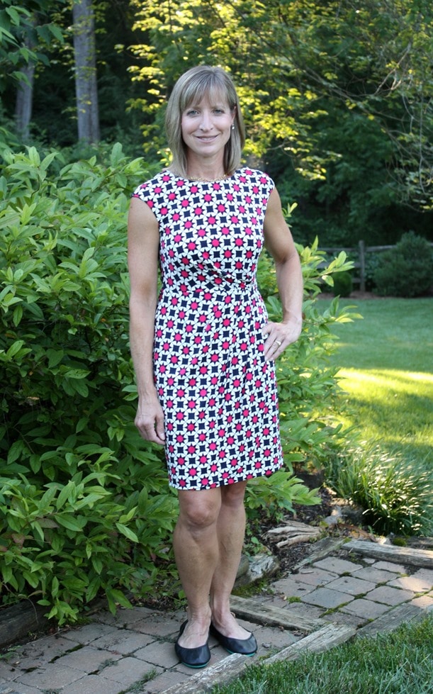 Stitch Fix Review - July 2016 - Donna Morgan Cam Gathered Waist Dress - virginiasweetpea.com