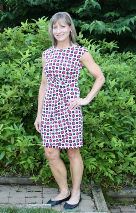 StitchFixReviewJuly2016DonnaMorganCamGatheredWaistDress_thumb.jpg