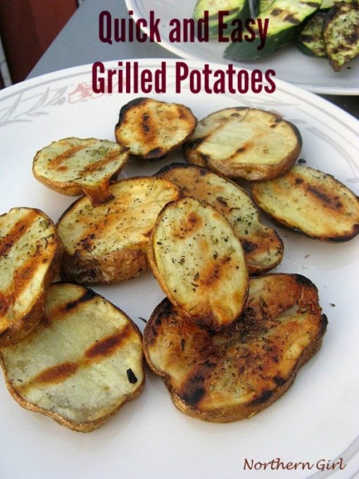 grilled potatoes