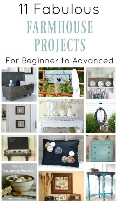 Farmhouse Projects from Beginner to Advanced - Check these projects out for great farmhouse ideas.