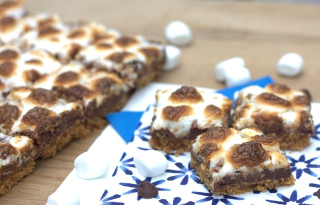 Spicy Smokey S'more Bars - This is a delicious bar cookie with just a touch of heat. virginiasweetpea.com