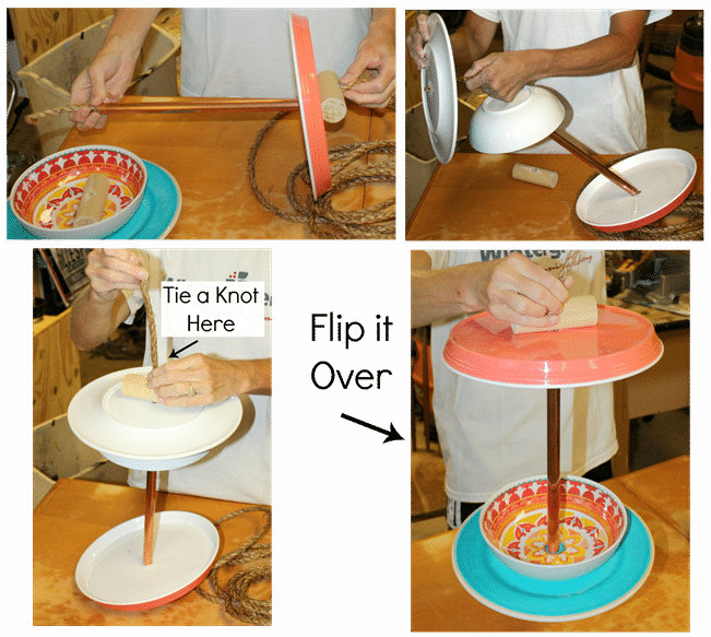 How to make an easy bird feeder - Step by step instructions. virginiasweetpea.com