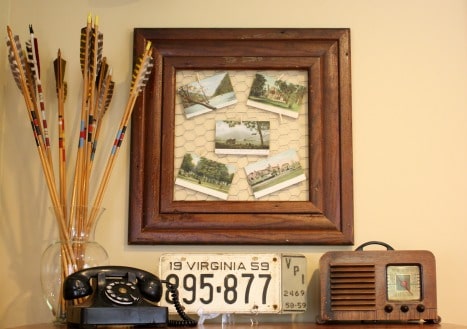 This is a great idea for displaying post cards.