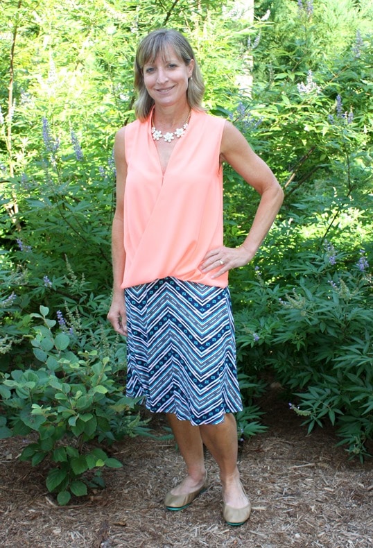 August 2016 Stitch Fix Review - Gilli Melody Printed Flair Skirt - virginiasweetpea.com