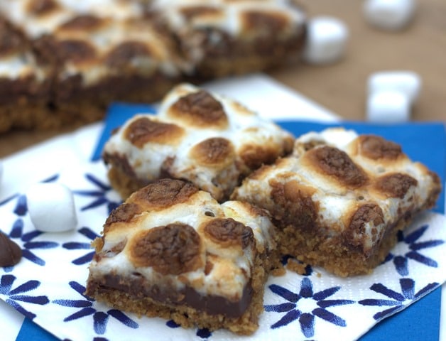 Spicy Smoky S'more Bars - virginiasweetpea.com