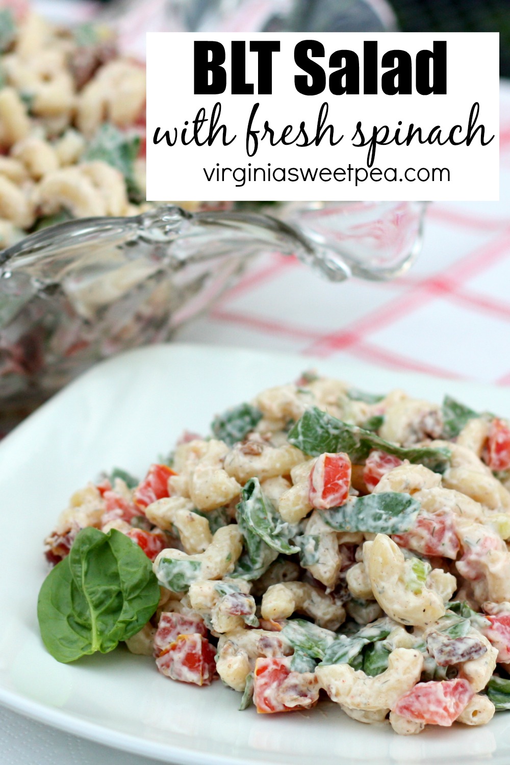 BLT Salad with Fresh Spinach