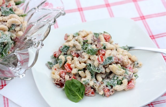 BLT Salad with Spinach - Lettuce is replaced with spinach giving this salad a unique taste. virginiasweetpea.com