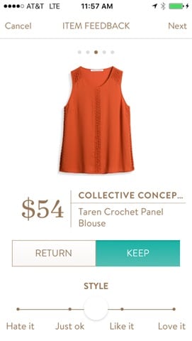 Collective Concepts Taren Chrochet Panel Blouse