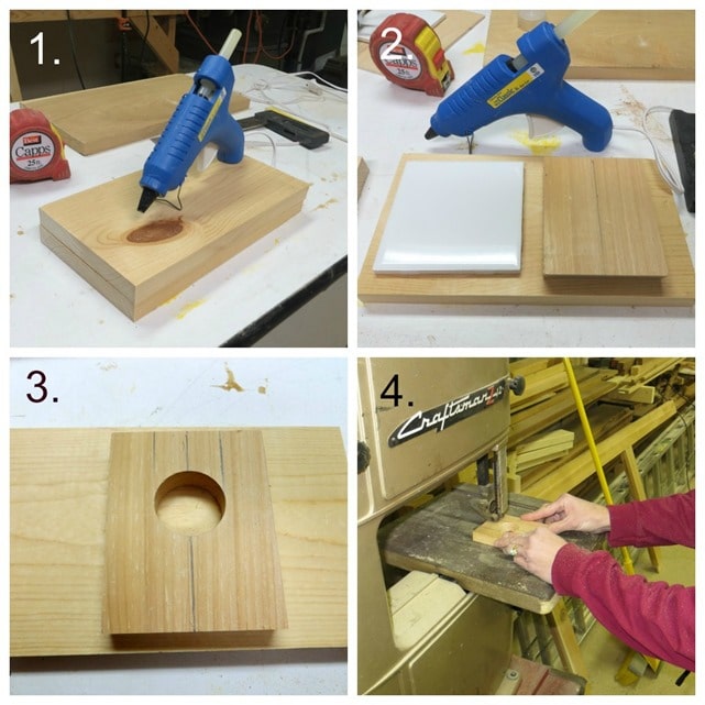 Build an easy hot glue gun stand that works