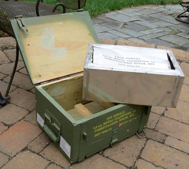 Interior of an Ammunition Crate