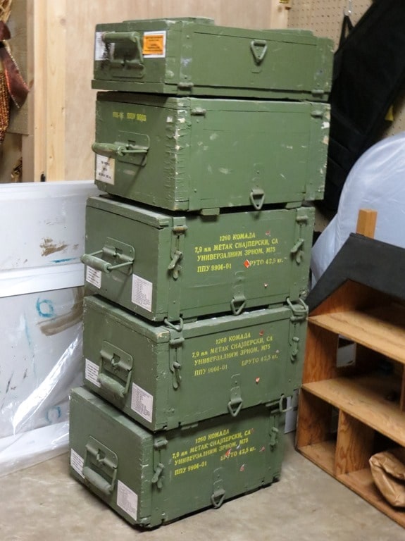 ammunition crates