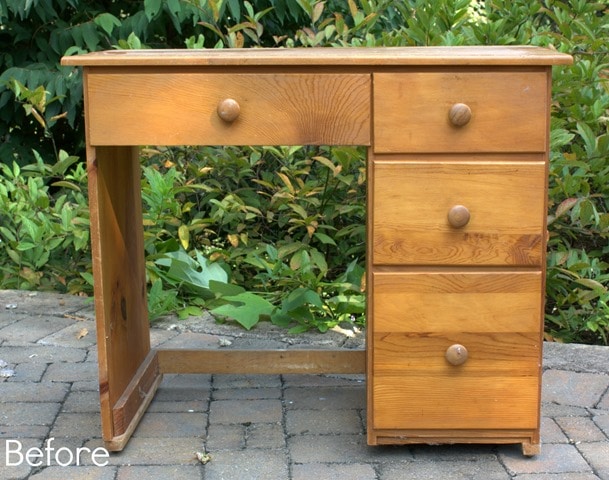 Child's Desk Before Makeover