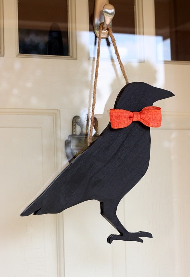 DIY Crow for fall decor