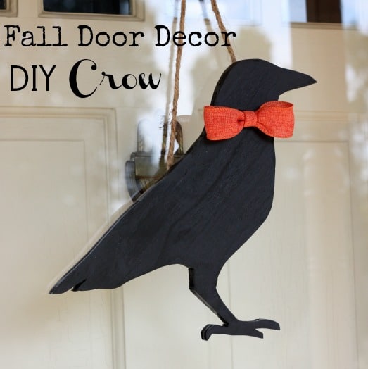 Fall Door Decor – DIY Crow