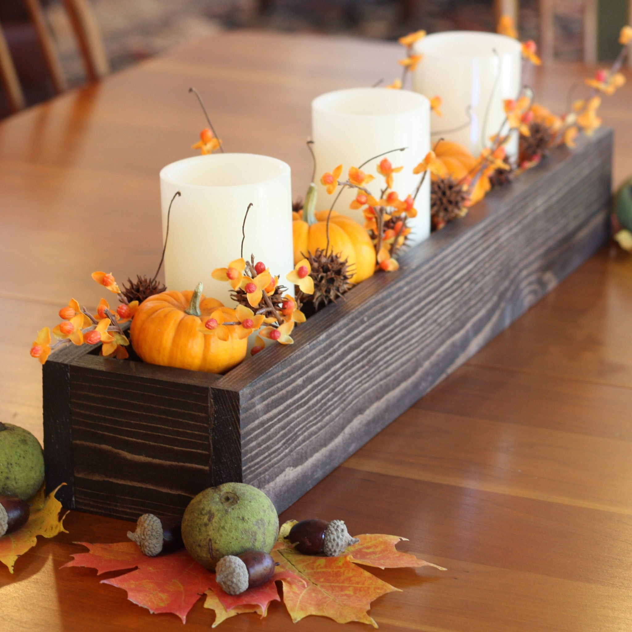 DIY Wood Box Centerpiece