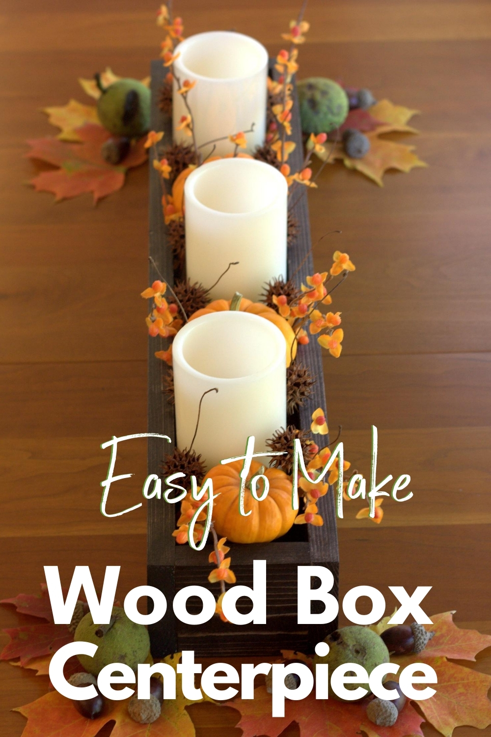 DIY Wood Box Centerpiece