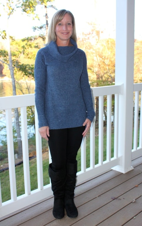 November 2016 Stitch Fix Review - RD Style Woods Cowl Neck Pullover - virginiasweetpea.com